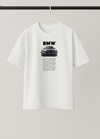 Футболка БМВ BMW білий S L