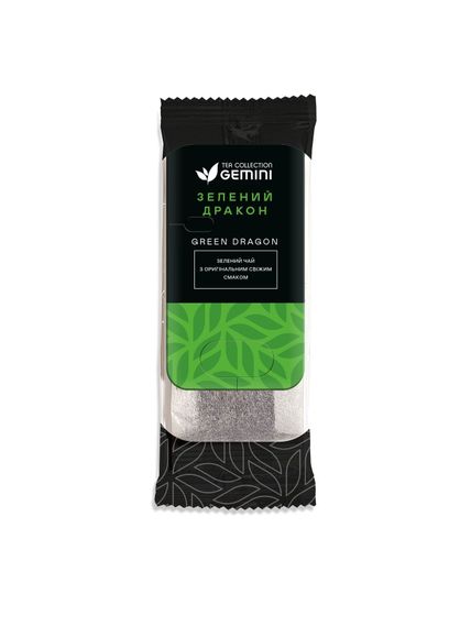 Чай Gemini Гранд Пак для чашки Green Dragon Зелений Дракон 15шт