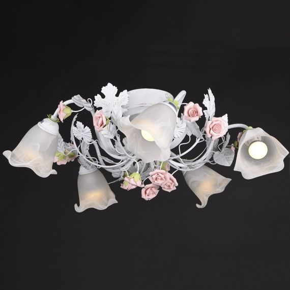 Люстра потолочная флористика E14 60W WH (BKL-502S/5) | Зображення 5