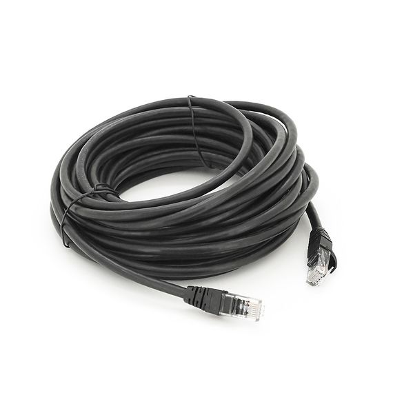 Патч-корд литий RITAR, UTP, RJ45, Cat.6, 10m, чорний, Cu (мідь) Q100