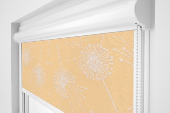 Рулонная штора Rolets Цветы 2-54289-1100 110x170 см закрытого типа Персиковая | Зображення 1