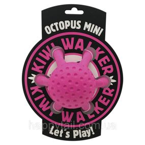 Іграшка Kiwi Walker для собак Восьминіг рожевий 12 см