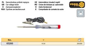 Индикатор электрический автомобильный Польша 120 мм 6-24V VOREL-65260