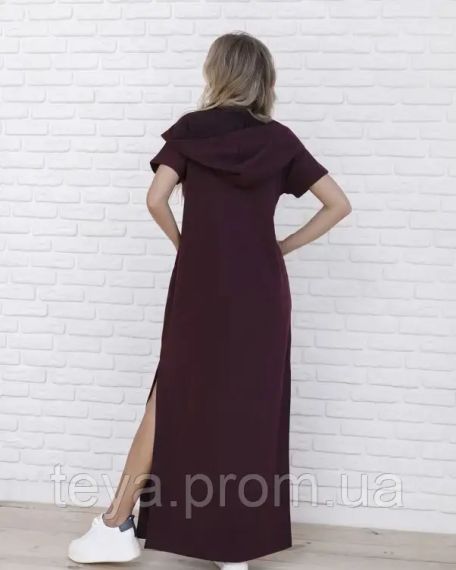 Платье для женщин цвет бордовый размеры S, M, L, XL FI_000343 | Зображення 2