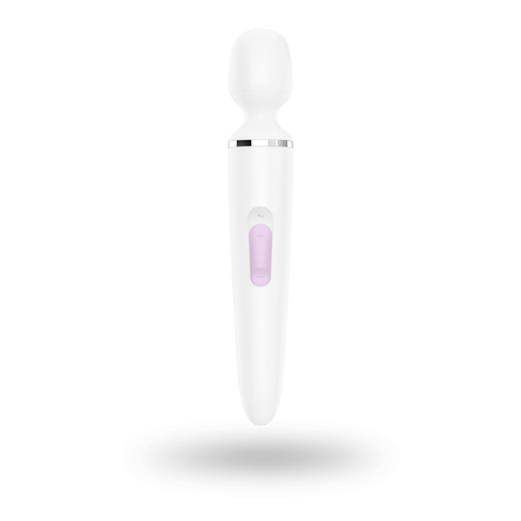 Вибромассажер Satisfyer Wand-er Woman (White/Chrome), водонепроницаемый, мощный, размер XXL | Зображення 4