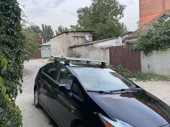Перемички на гладку дах (2 шт, Asaf V4) для Toyota Prius 2009-2015 рр | Зображення 1