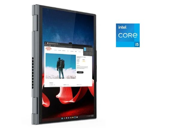 Ультрабук-трансформер Б-клас Lenovo Thinkpad L13 Yoga Gen 2 / 13.3" (1920x1200) IPS Touch / Intel Core i5-1135G7 (4 (8) ядра по 2.4 - 4.2 GHz) / 8 GB DDR4 / 256 GB SSD M.2 / Intel Iris Xe Graphics / WebCam / Win 11 б/в