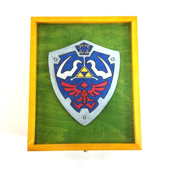 Ящик з кришкою The Legend of Zelda Щит 24,5х19,5х10,8 см  Майстерня містера Томаса Дерево Лак | Зображення 5
