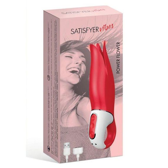 Кліторальний вібратор-масажер Satisfyer Vibes - Power Flower для зовнішньої стимуляції | Зображення 5