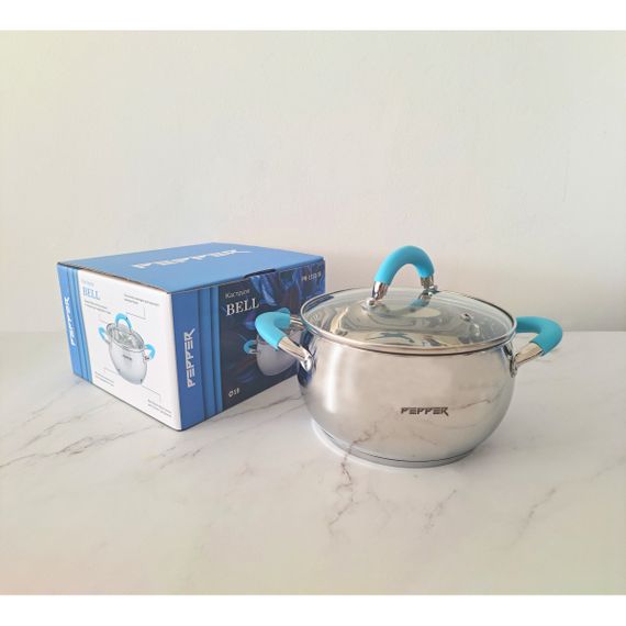 Каструля PR-1112-18 BELL 18 см 2.6 л PEPPER | Зображення 3