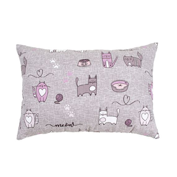 Подушка Home Line 118835 Україна 35x50  покриття: 100% бавовна, напов: 100% п/є Сірий, Фіолетовий