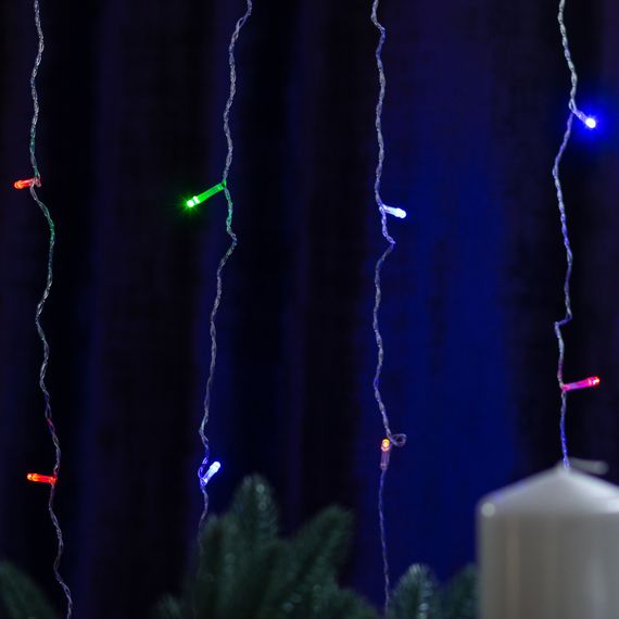 Гірлянда штора світлодіодна GarlandoPro 160LED 8 ліній 1,5х1,5 м гірлянда на штору ZWM2160LEDML | Зображення 1