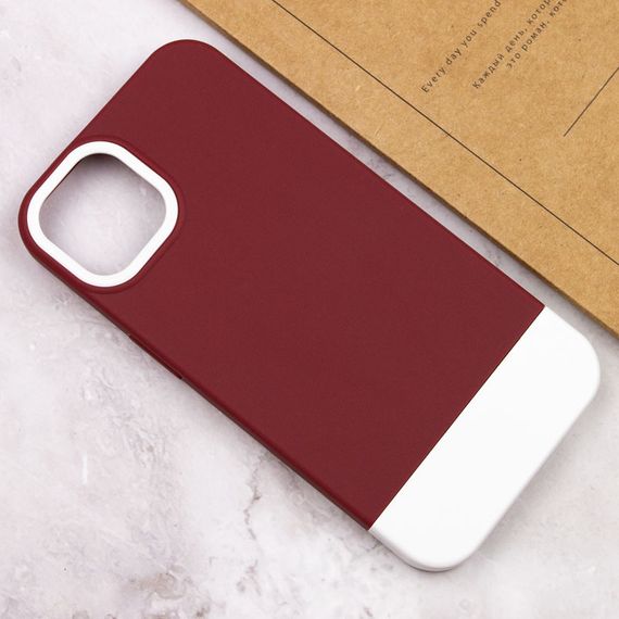 Чехол TPU+PC Bichromatic для Apple iPhone 11 (6.1") Wine / White | Зображення 3