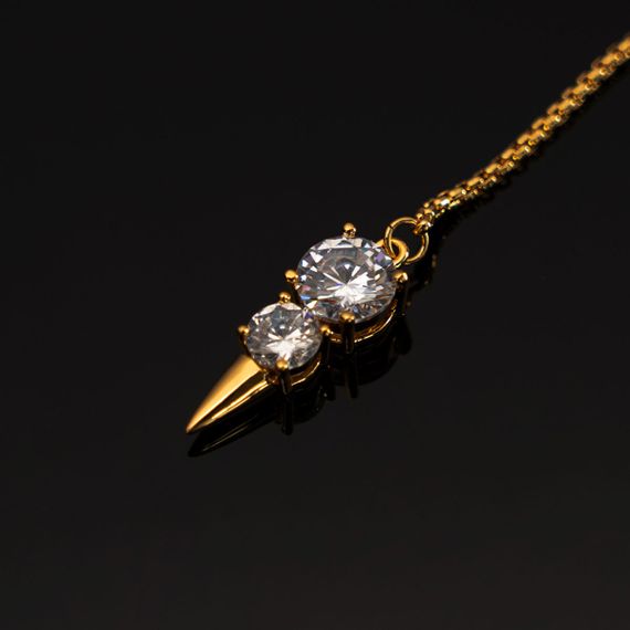 Прикраси для клітора та статевих губ UPKO Non-pierced Jewelry Snowman з гірським кришталем, золотисті sexstyle | Зображення 3