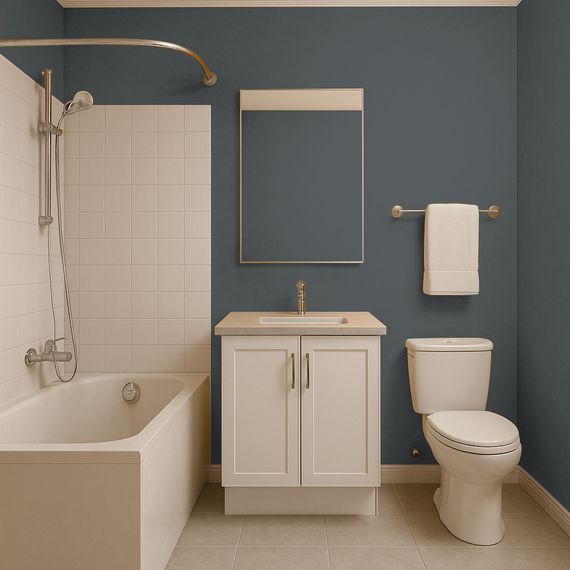 Краска Интерьерная Латексная Skyline RAL 7012 Графитовый Шторм 1л | Зображення 4