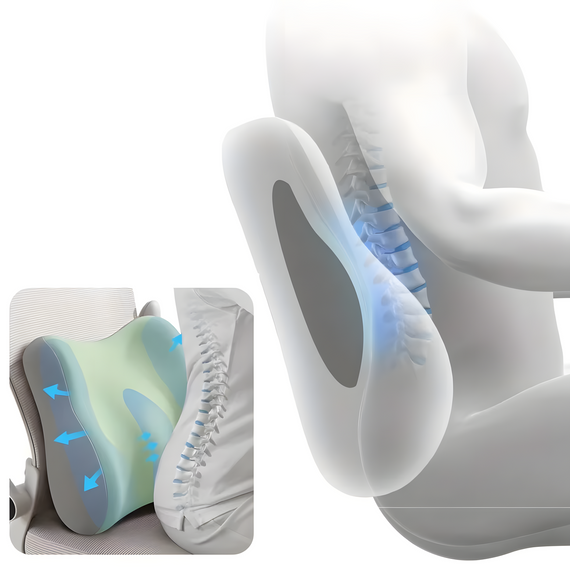 Комплект ортопедичних подушок Memory Foam для авто та офісного крісла | Зображення 2