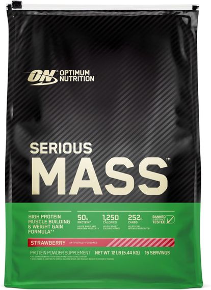 Гейнер Optimum Nutrition Serious Mass 5.4 kg (Strawberry)