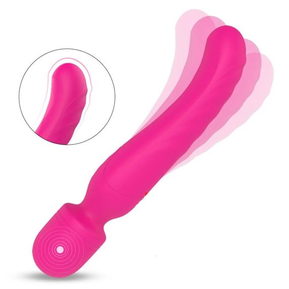 Вибратор-микрофон с подогревом Dream Toys Essentials Heating Bodywand, розовый, 23 × 3,6 см Sex Aura | Зображення 4