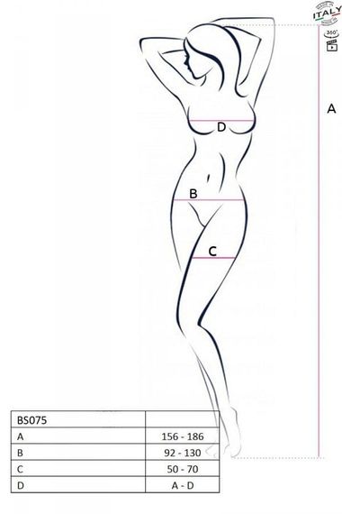 Бодистокинг Passion BS075 Красный S/M/L | Зображення 2