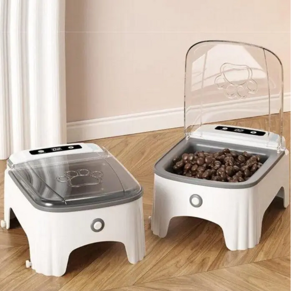 Автоматична годівниця для хатніх тварин, розумна годівниця для собак і кішок, для зручного годування вихованців | Зображення 6