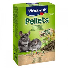Корм Vitakraft Pellets для шиншилл 1 кг: гранулированный рацион с солодом