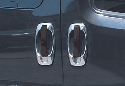 Окантовка дверної ручки (4 шт, нерж) Carmos - Турецька сталь для Peugeot Bipper 2008-2024 рр | Зображення 1
