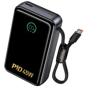 Портативное ЗУ Power Bank Hoco Q54 Shine PD45W with cable 20000 mAh Metal gray
