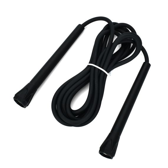 Скакалка MS 4797(Black) размер 290 см, ручки-пластик