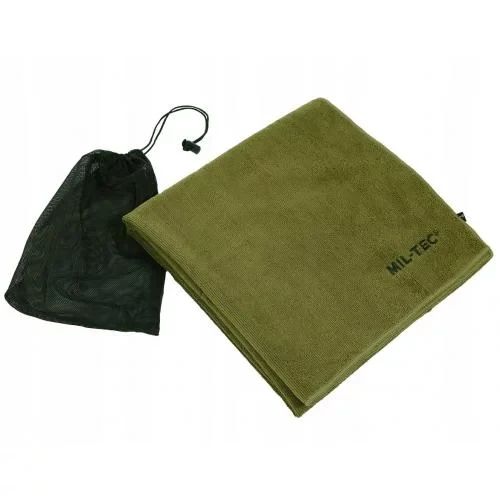 Похідний рушник мікрофібра міл-тек Рушник військовий MICROFIBRE Olive Туристичний  рушник розмір 120×60см Олива | Зображення 4