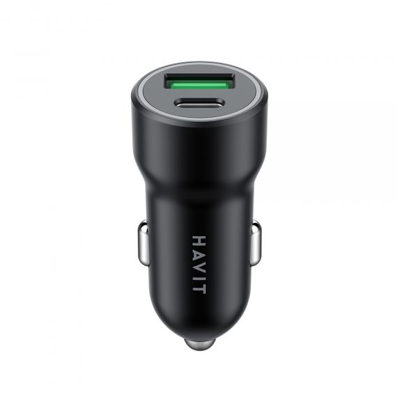 Автомобільний зарядний пристрій HAVIT HV-CC613 20W USB+USB-C