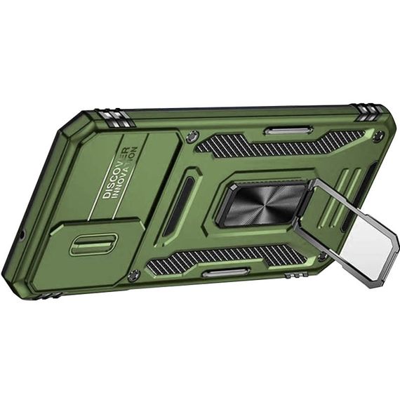 Ударостійкий чохол Camshield Army Ring для Samsung Galaxy S23 FE Оливковий / Army Green | Зображення 1