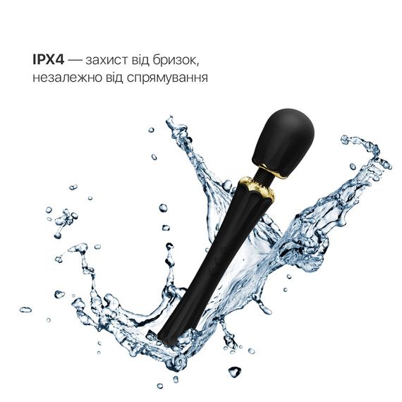 Вібромасажер з насадками Zalo — Kyro Wand Obsidian Black | Зображення 4