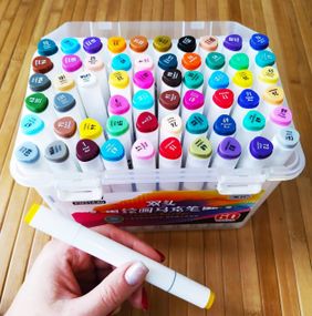 Скетч маркери SketchMarker двосторонні для паперу набір 60 шт.  ⁇  Скет Маркер  ⁇  SketchMarker