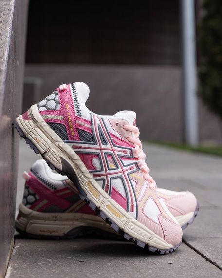 Кросівки жіночі літні -сітка  Asics Gel Kahana 8 колір: білий/ рожевий | Зображення 3