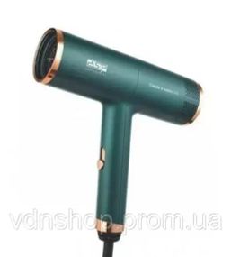 Мощный фен для укладки волос DSP 30253 зеленый