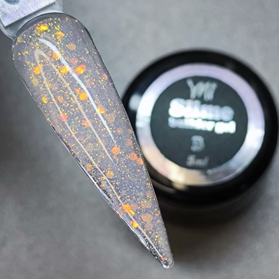 Гель для наращивания Mi SLIME №3 Builder Gel (фиолетовый) 5мл | Зображення 2