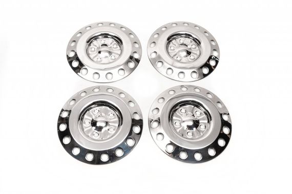Ковпаки з нержавійки OEM (1-котковий) для Mercedes Sprinter 1995-2006 рр