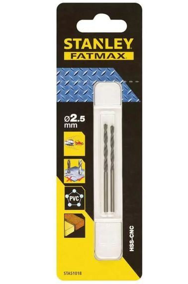 Свердло по металу Stanley Fatmax 2.5 мм (STA51018)