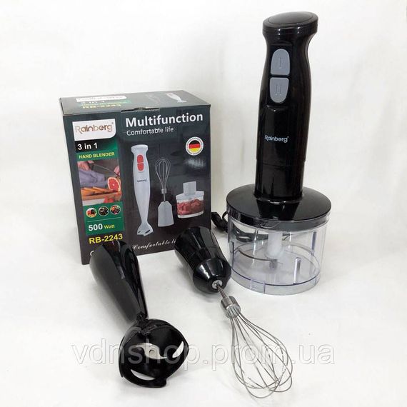 Кухонный блендер с разными насадками Rainberg RB-2243, Погружной блендер для сбивания TF-26 | Зображення 8