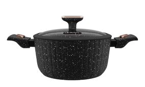 Каструля Bollire Sicilia BR-1503, 4.5 л, 24 см, алюмінієва з кришкою та антипригарним покриттям