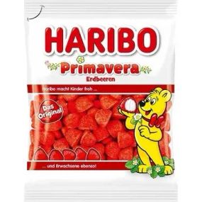 Цукерки желейні (полуниця) Haribo Primavera 175 г жувальні цукерки Харибо