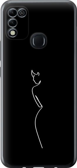 Чехол на Infinix Hot 11 Play Силуэт1 "4590u-2756-17620"