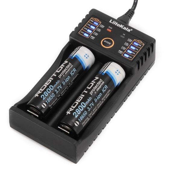 Умное зарядное устройство Liitokala Lii-202 Li-ion 18650 Ni-MH, 2 канала | Зображення 2