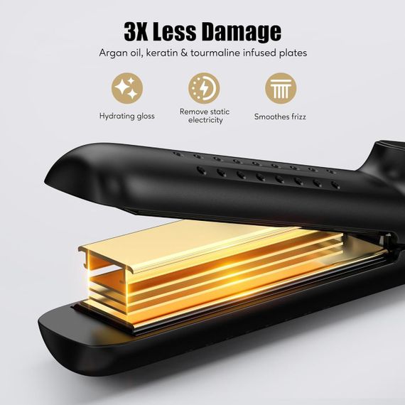 Стайлер Terviiix Airflow 360° для укладки волосся, випрямляч та плойка, з охолодженням, керамічним покриттям, чорний | Зображення 2