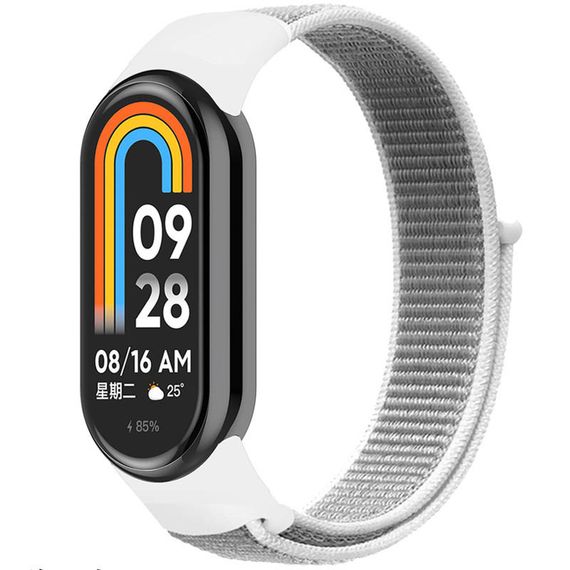 Ремешок Nylon New для Xiaomi Mi Band 8/9 White