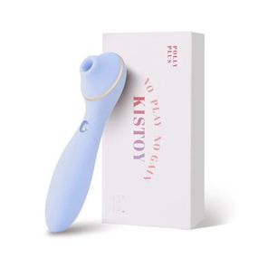 Вакуумный вибратор KISTOY Polly Plus Purple с подогревом Sex Aura