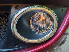 Накладки на противотуманки (2 шт., нерж) Carmos - Турецька сталь для Fiat Doblo I 2005-2010 рр