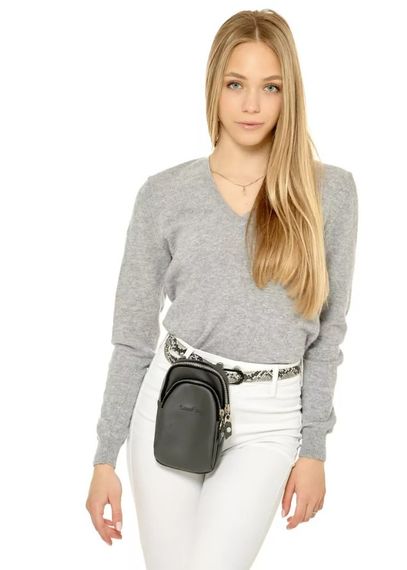 Жіноча сумка Sambag Modena графітова 19 х 11 х 3 см (96093009) | Зображення 3