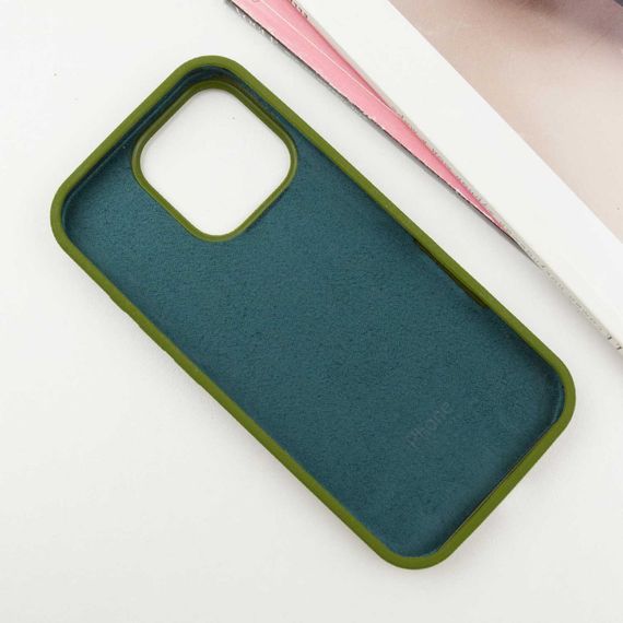 Чохол Silicone Case Full Protective (AA) для Apple iPhone 16 Pro Max (6.9") Зелений / Dark Olive | Зображення 2