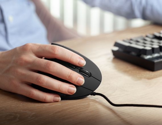 Мишка Sandberg Wired Vertical Mouse Pro 2400 dpi.6кн.1.5м чорна | Зображення 2